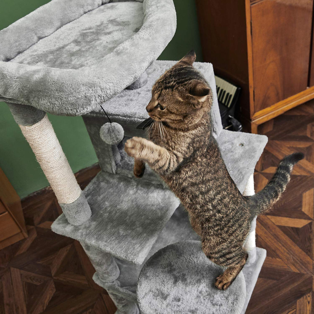 Catinsider torre multielevada: diseño amplio para trepar y observar.
