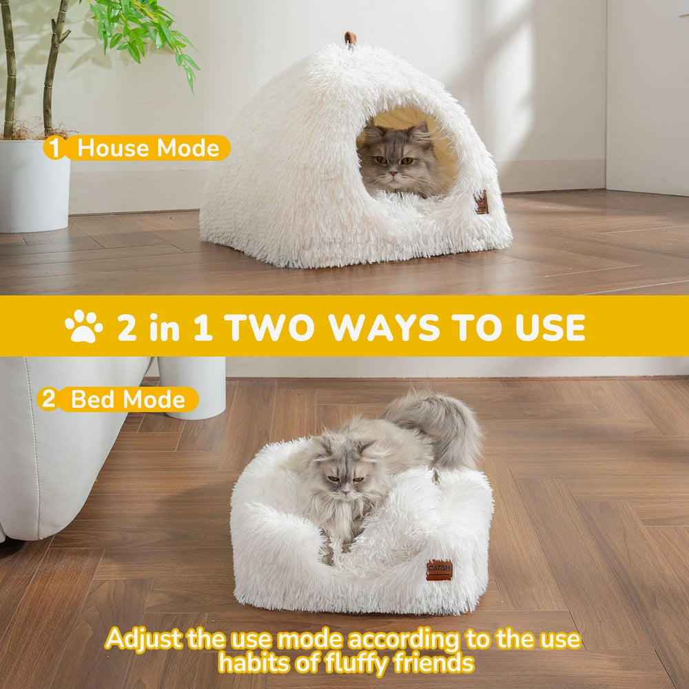 CATISM cama-gato-colchon-acolchado: superficie suave para descansar.