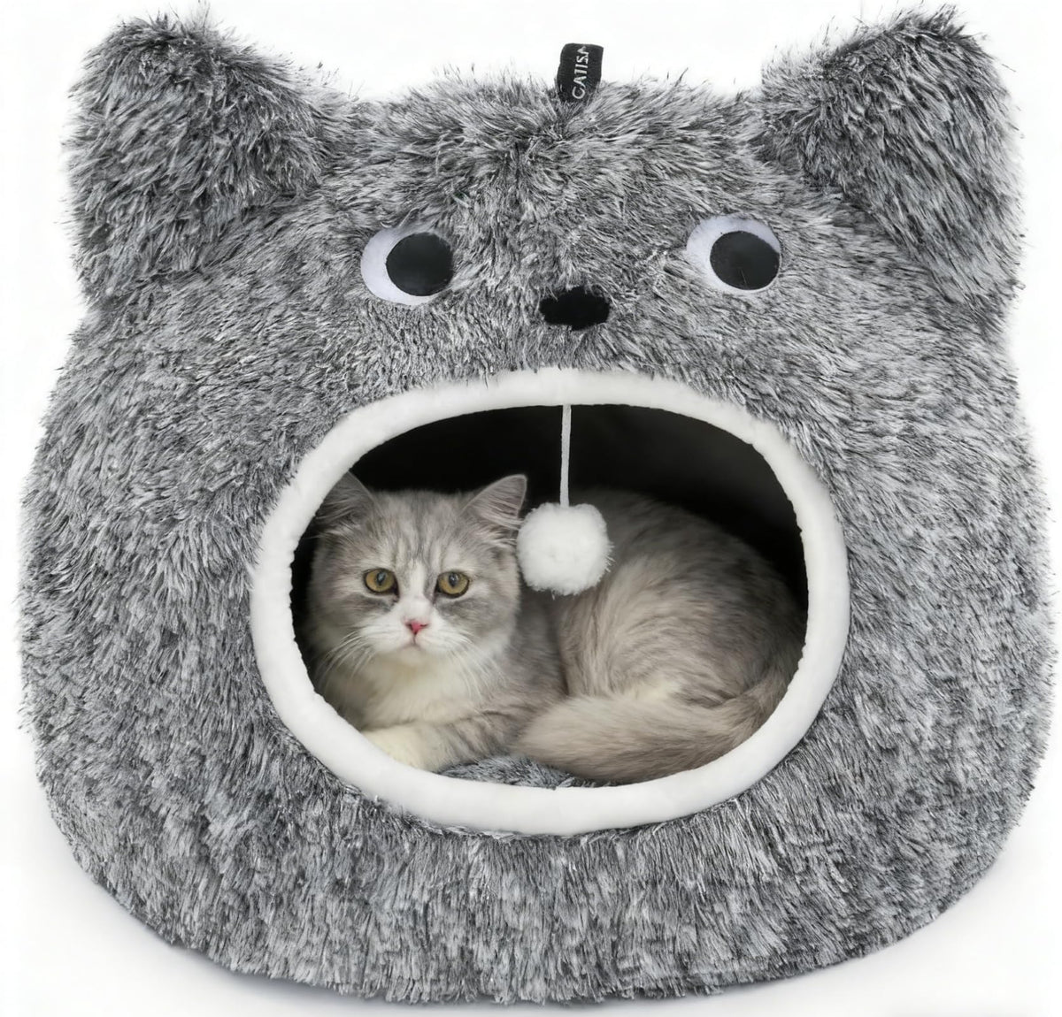 CATISM cama gato cueva forro peluche, refugio suave para descansar
