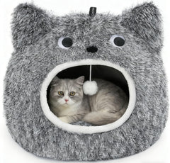 CATISM cama gato cueva forro peluche, refugio suave para descansar