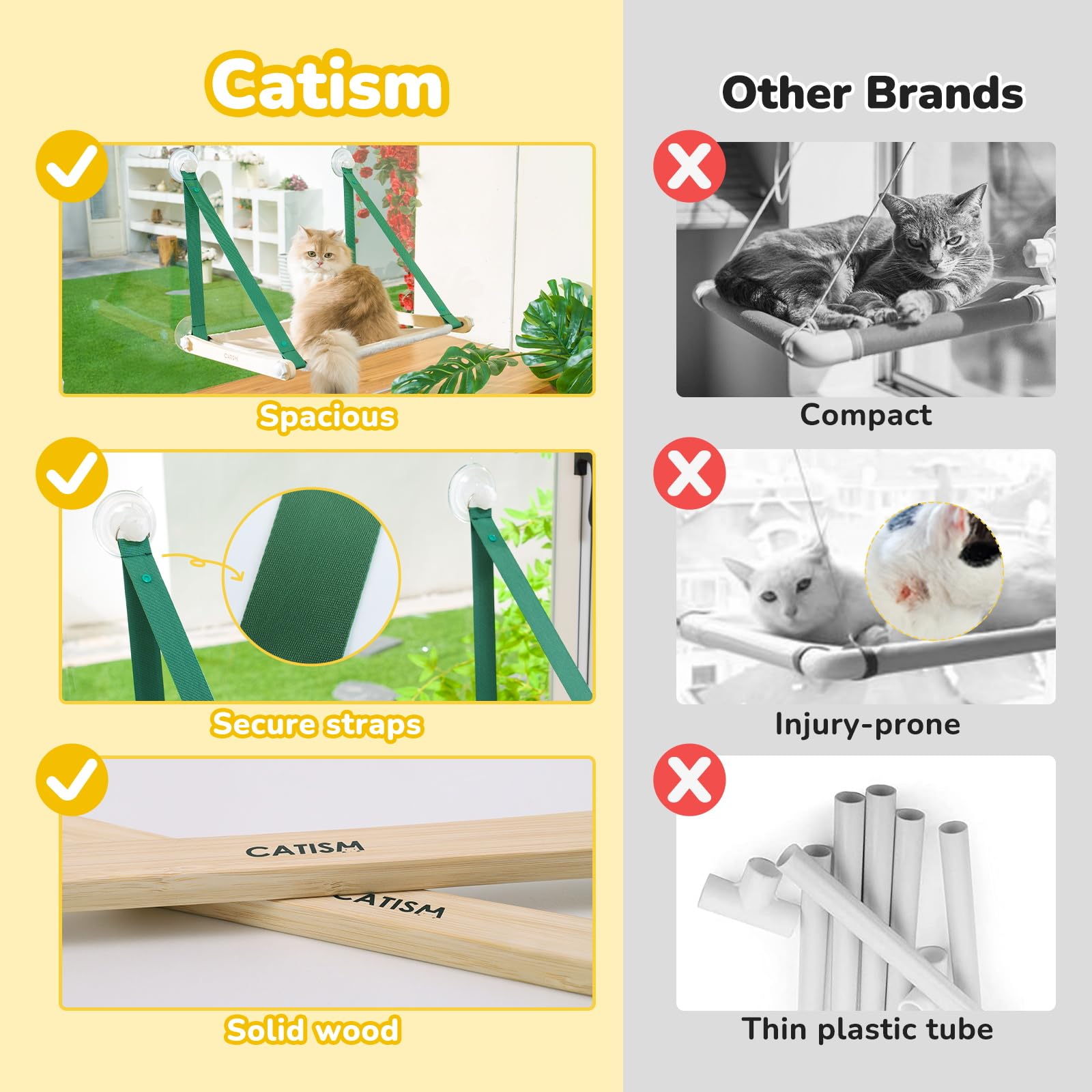 CATISM cama-gato-lavable-maquina, funda lavable a máquina para higiene