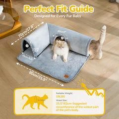 CATISM material suave de la cama para gatos, confort diario.