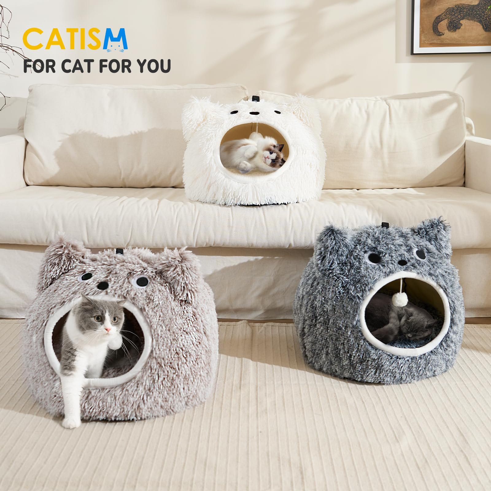 CATISM cama gato tamano grande, espacial para felinos de mayor tamaño