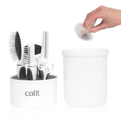 Catit kit pelo largo con cepillo de cerdas metálicas para pelo suelto