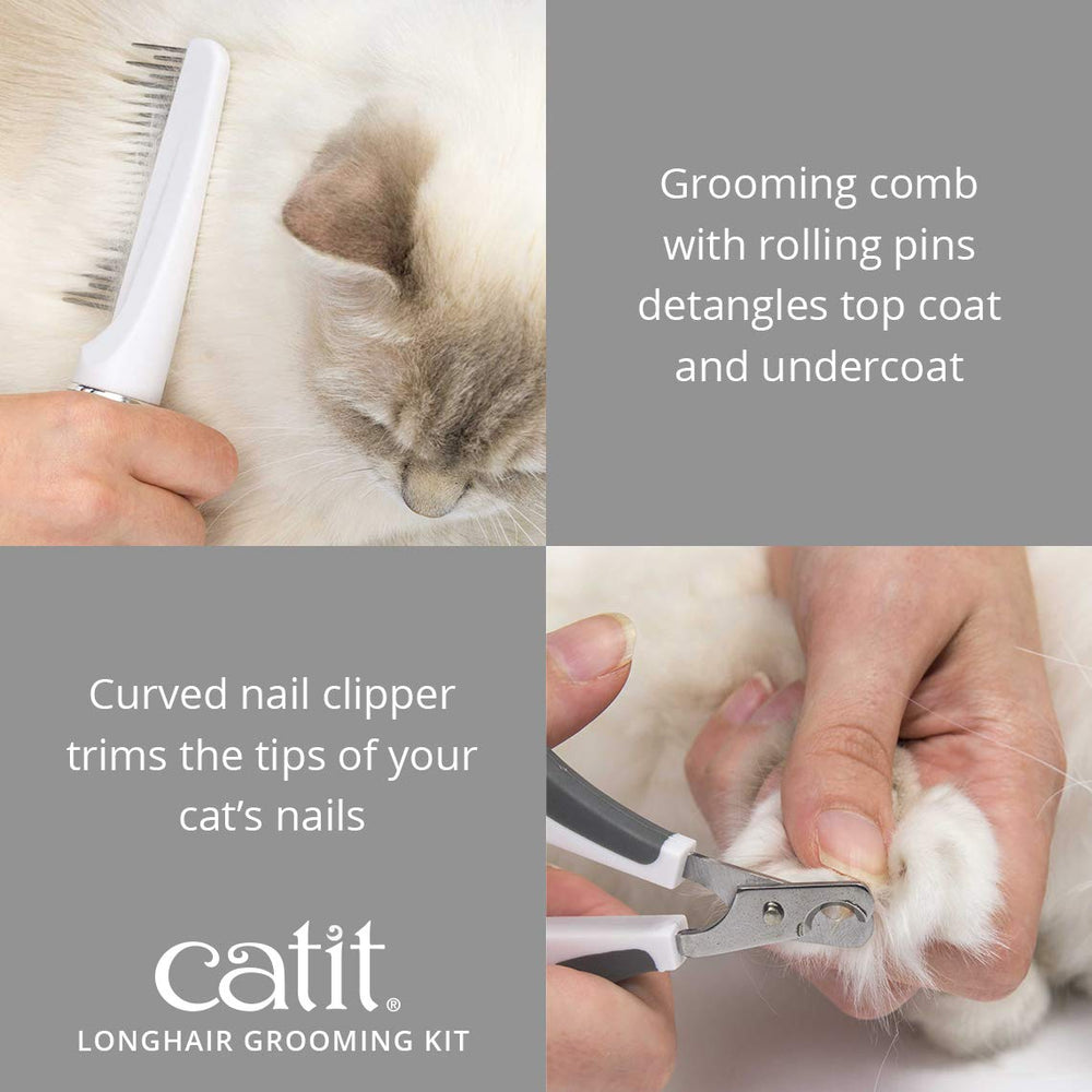 Catit kit pelo largo tapa de almacenamiento para pelos sueltos