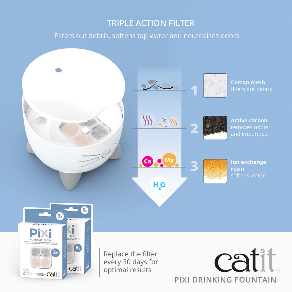 Catit PIXI burbujeo superior para agua fresca
