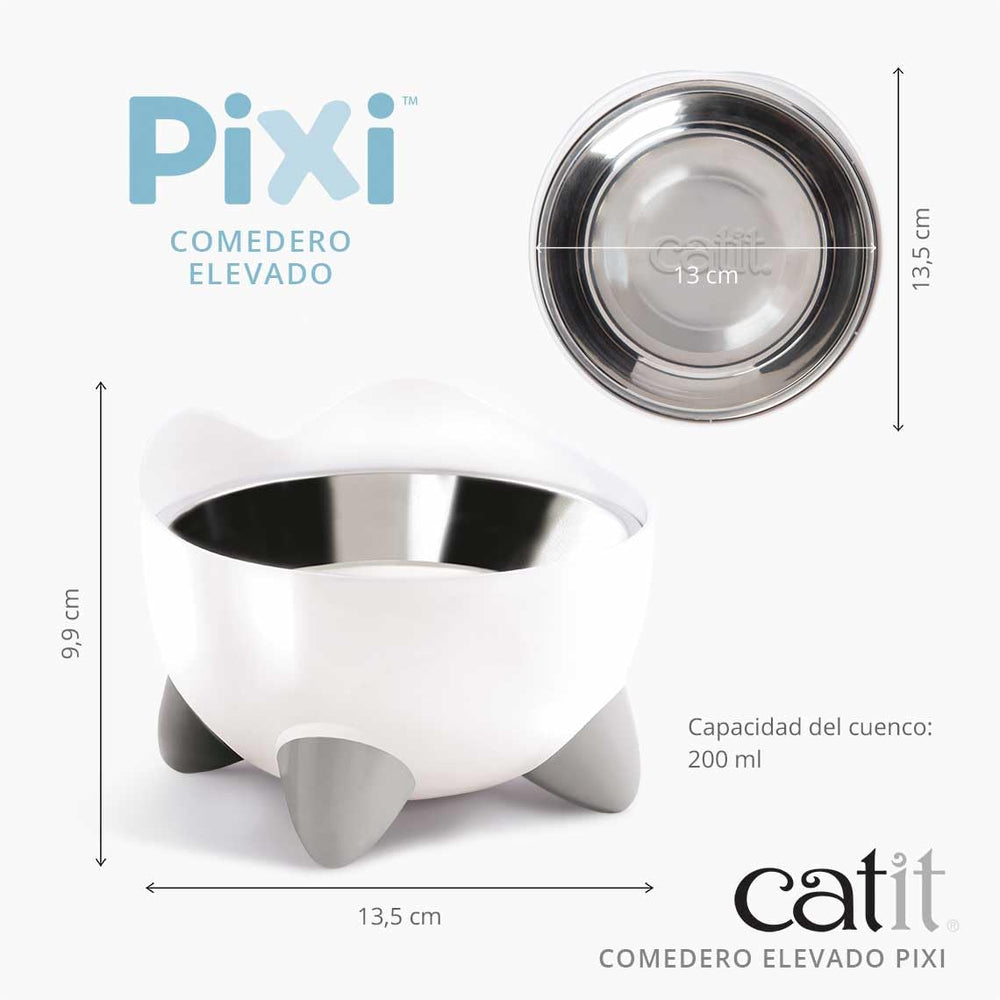 Detalle del diseño gatito Catit PIXI con orejas