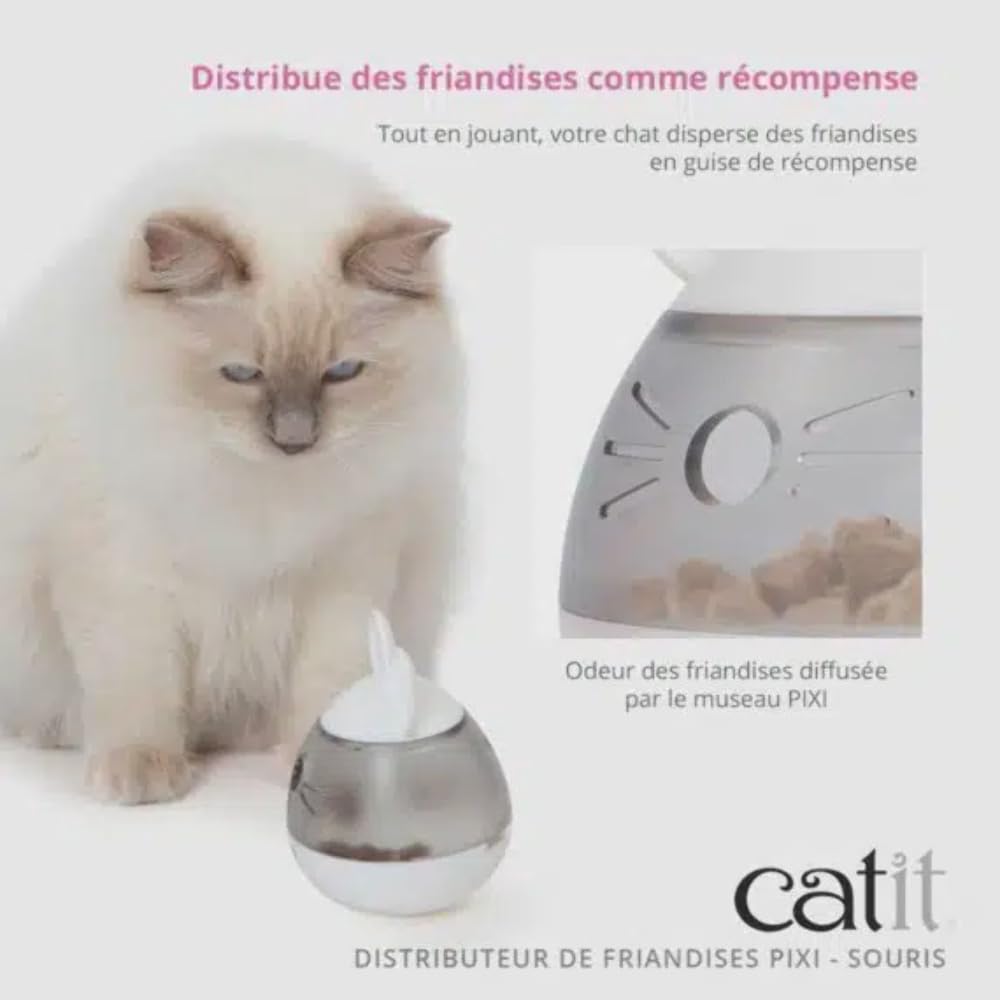 Catit PIXI Dispensador Dos Diseños: ratón y gallo para variedad