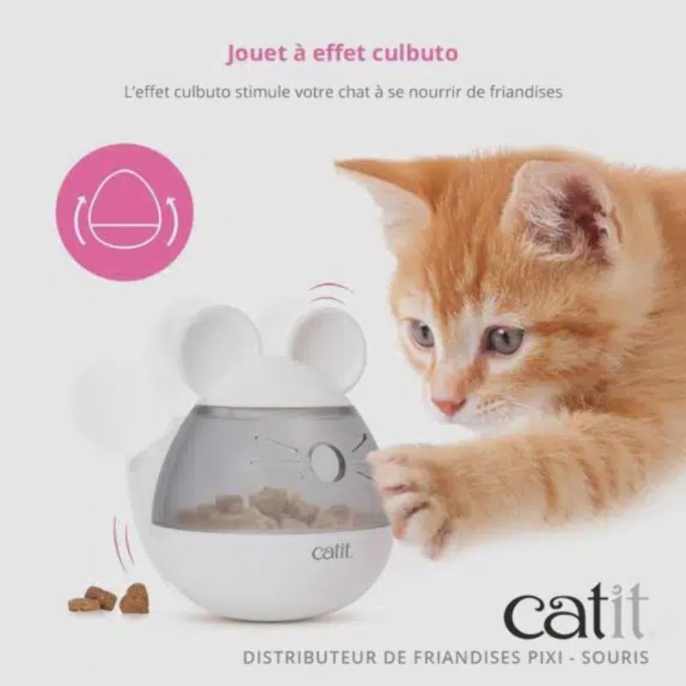 Catit PIXI Dispensador Peso Auto-Rectificante: mantiene el juego en movimiento