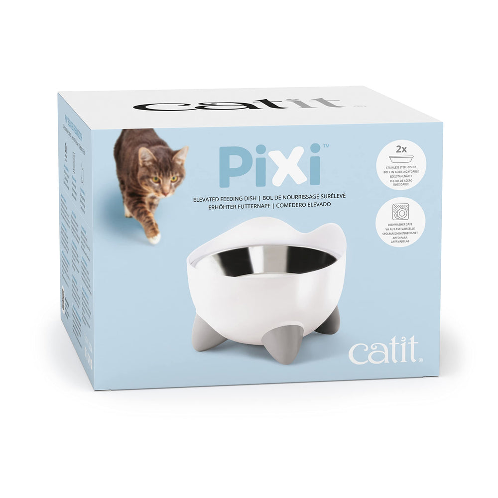 Dos cuencos Catit PIXI en lavavajillas para limpieza rápida