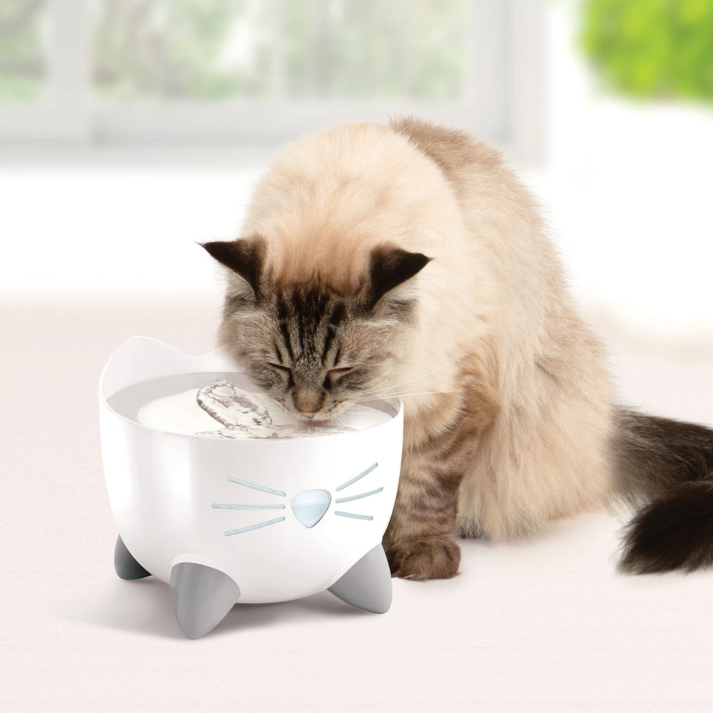 Catit PIXI flujo calmado para beber sin estrés.