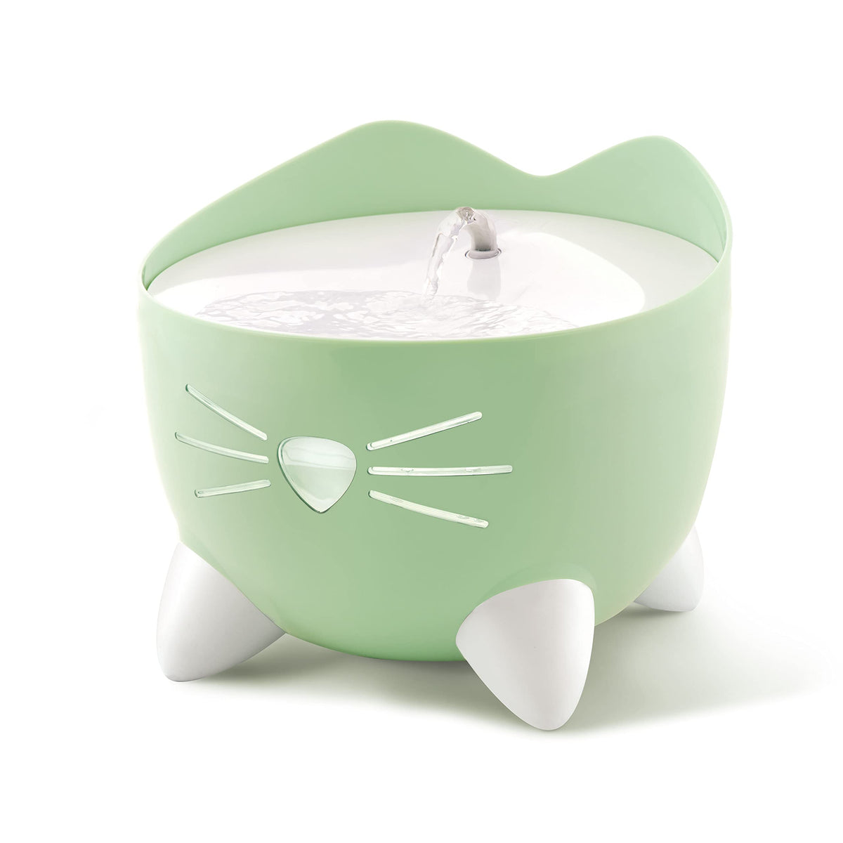Catit PIXI con flujo calmado para beber cómodo sin estrés de bigotes.