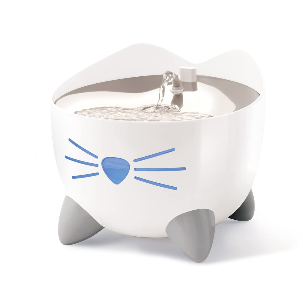 Catit PIXI vista frontal de la fuente, diseñada para hidratar mejor al felino.