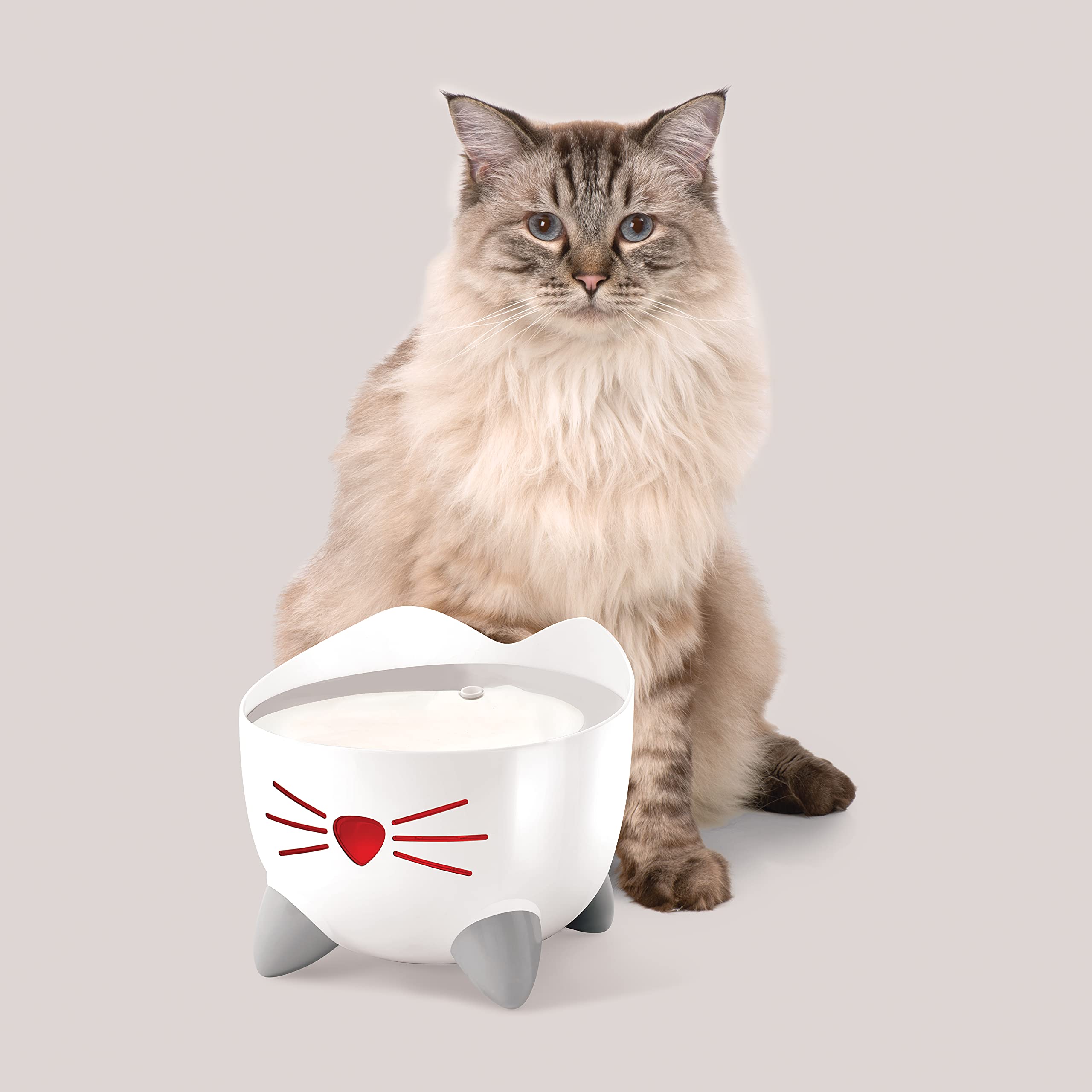 Catit PIXI nariz con luz indica nivel de agua de forma clara.