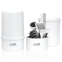 Catit Senses 2.0 kit-cuidado-gato-pelo-corto facilita el cuidado diario.