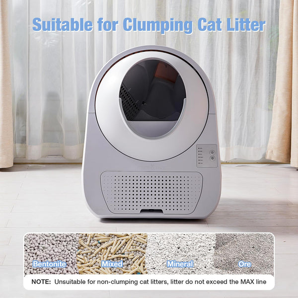 CATLINK capacidad 57L, amplio espacio para arena