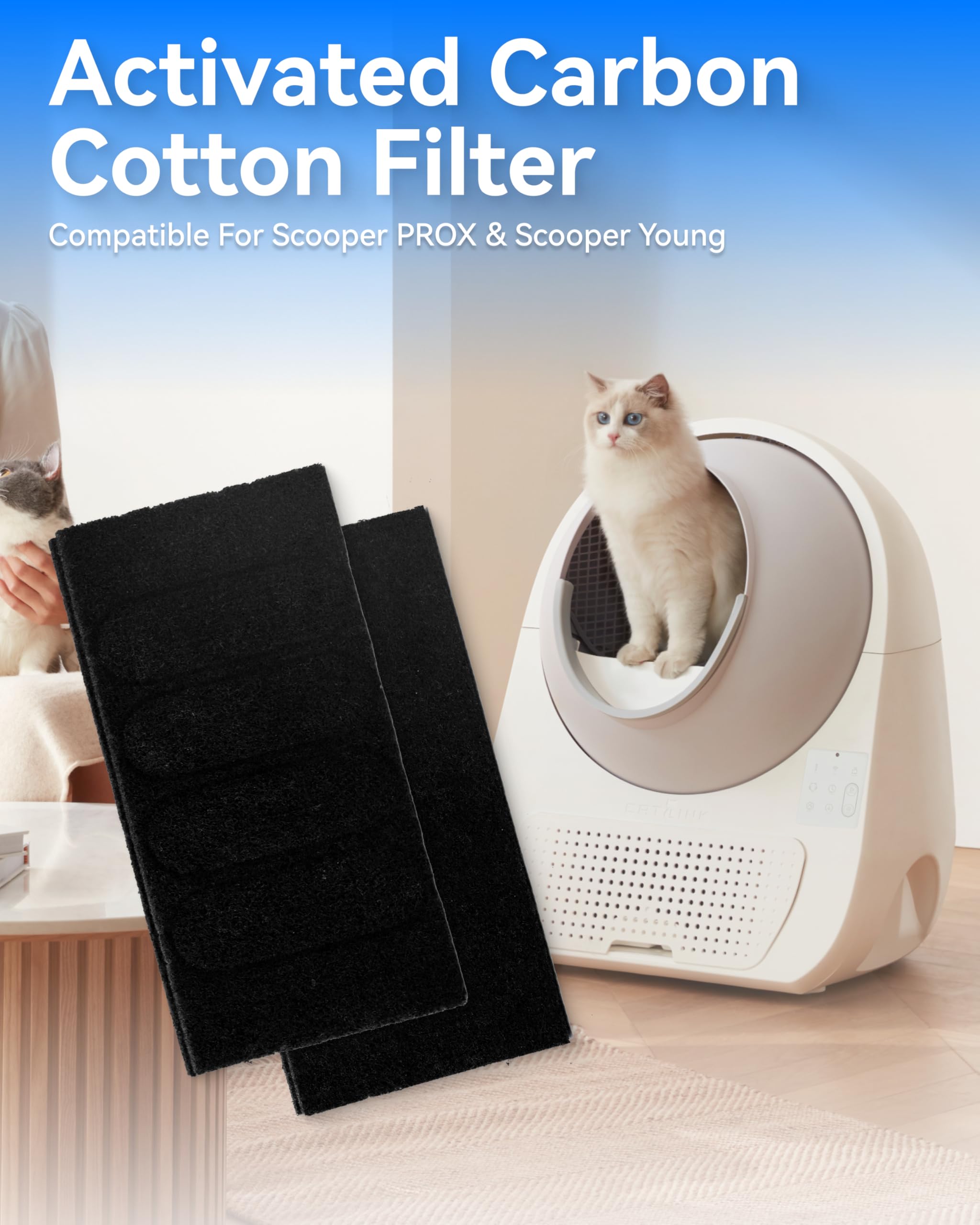 CATLINK filtro para Scooper Young, repuesto fácil de instalar y limpiar.