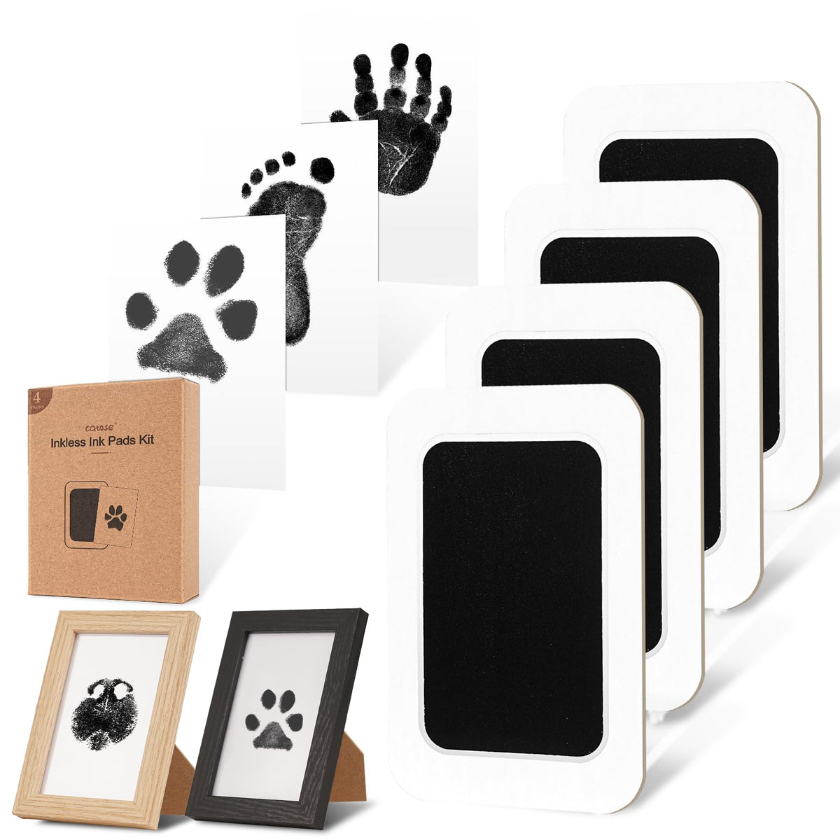Catose kit impronta sin tinta para patas de perro, captura recuerdos limpios y duraderos.