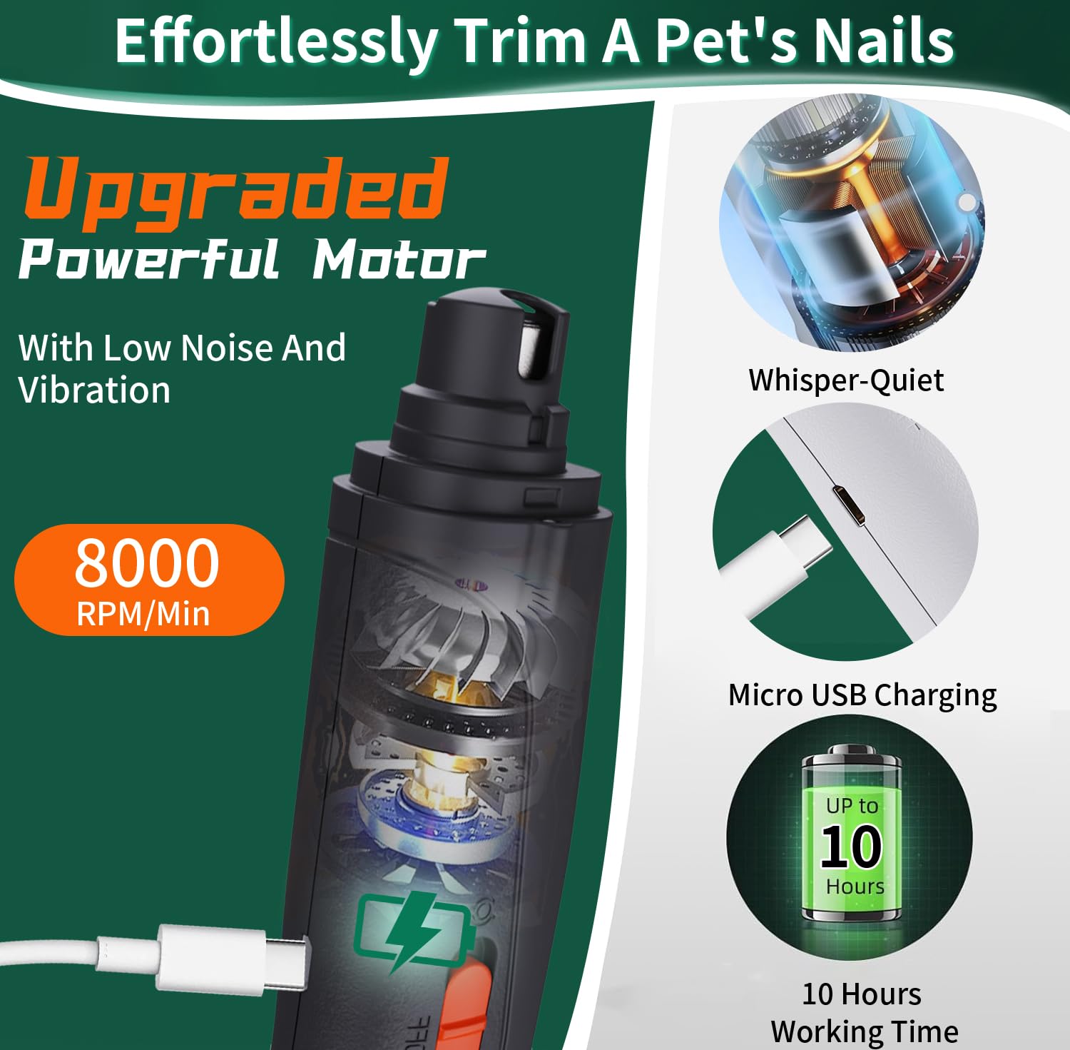 CATPICK 2 en 1 corta y lima uñas en un solo dispositivo