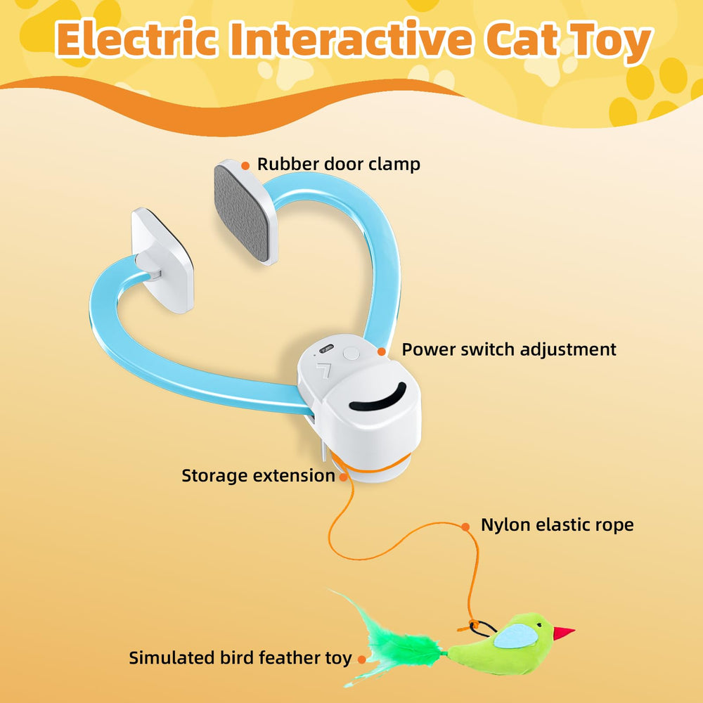 CATPICK cuerda elastica juego para gatos con longitud ajustable