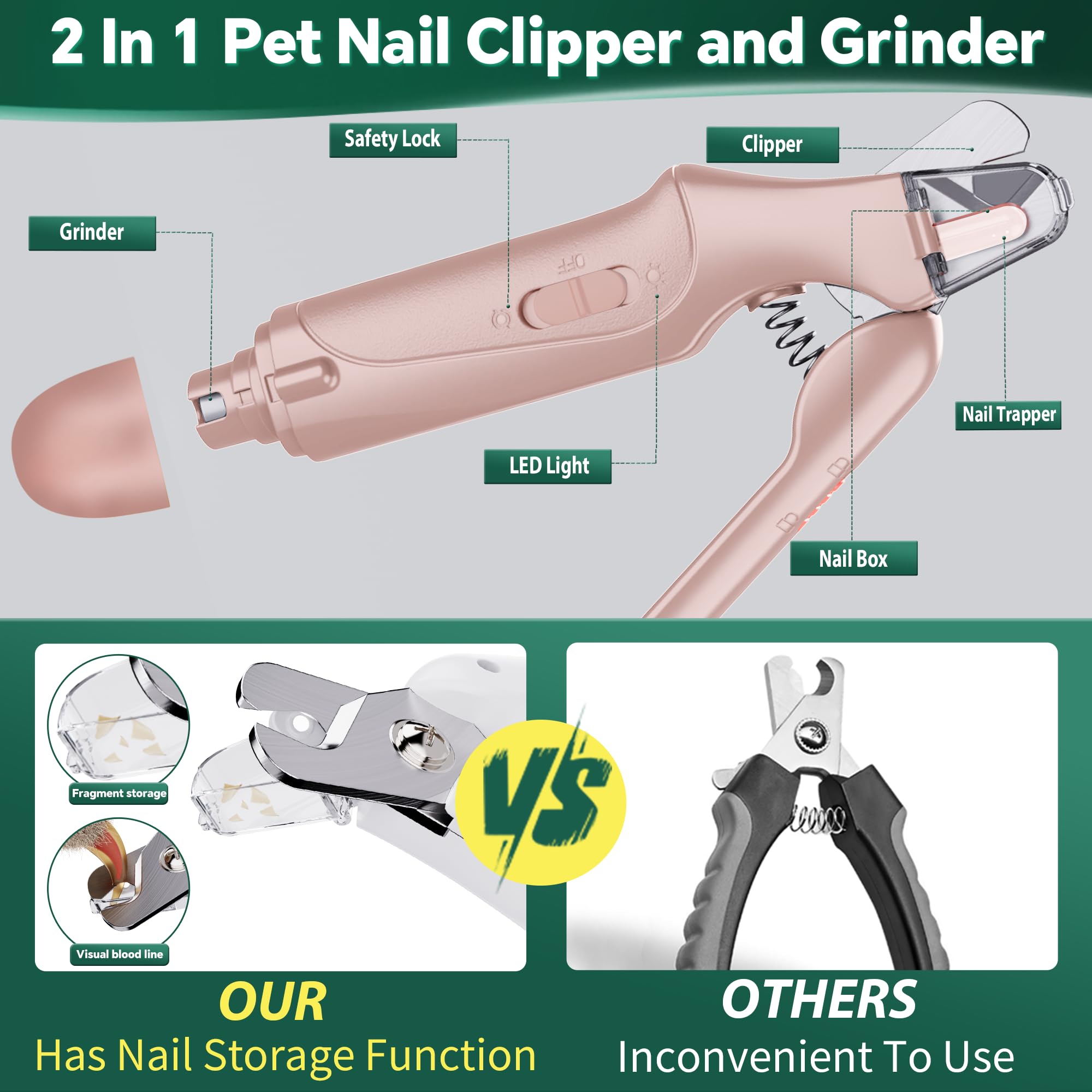 CATPICK diseño ergonómico para un manejo cómodo.