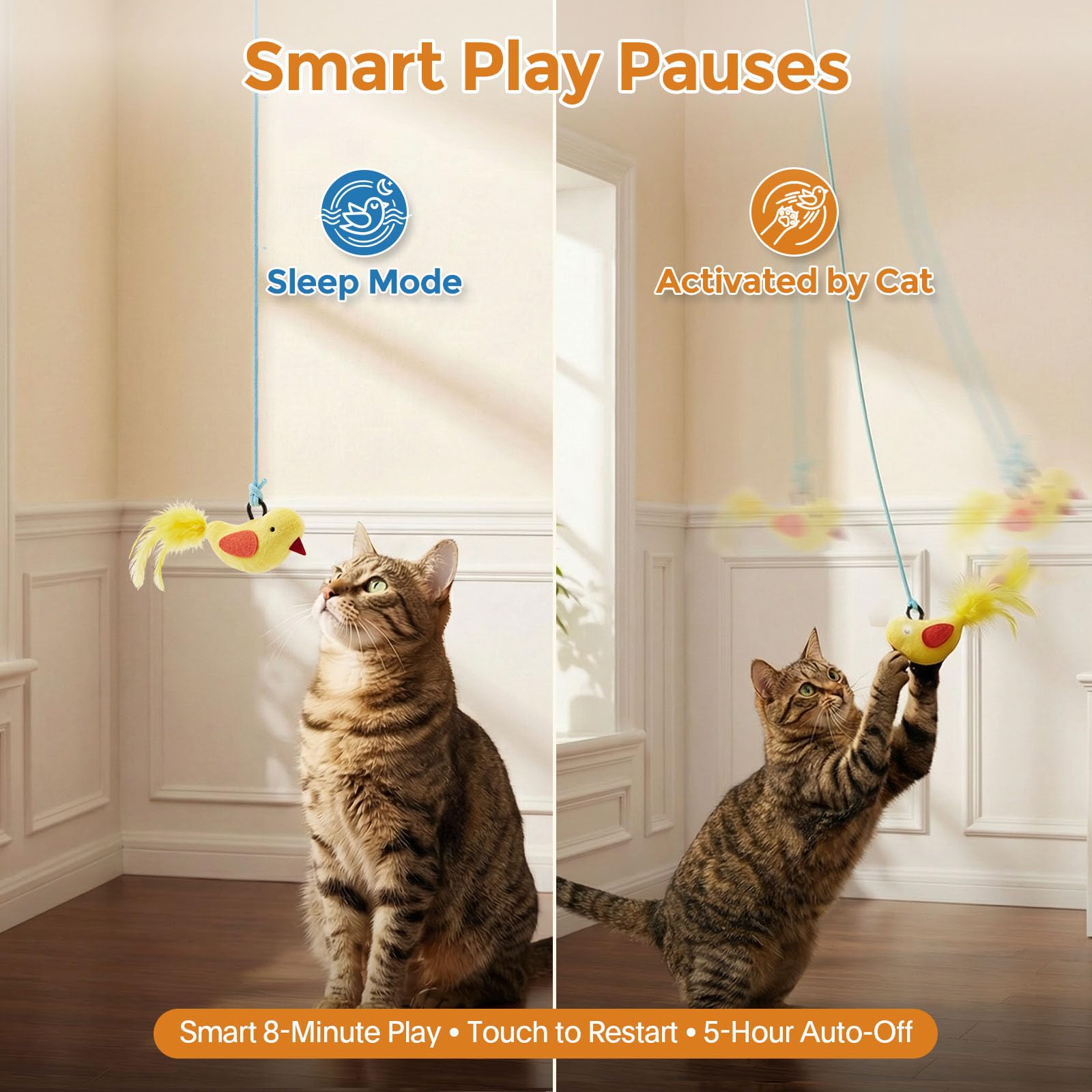 Catpick Gancho colgante: instalación rápida para jugar desde cualquier puerta.
