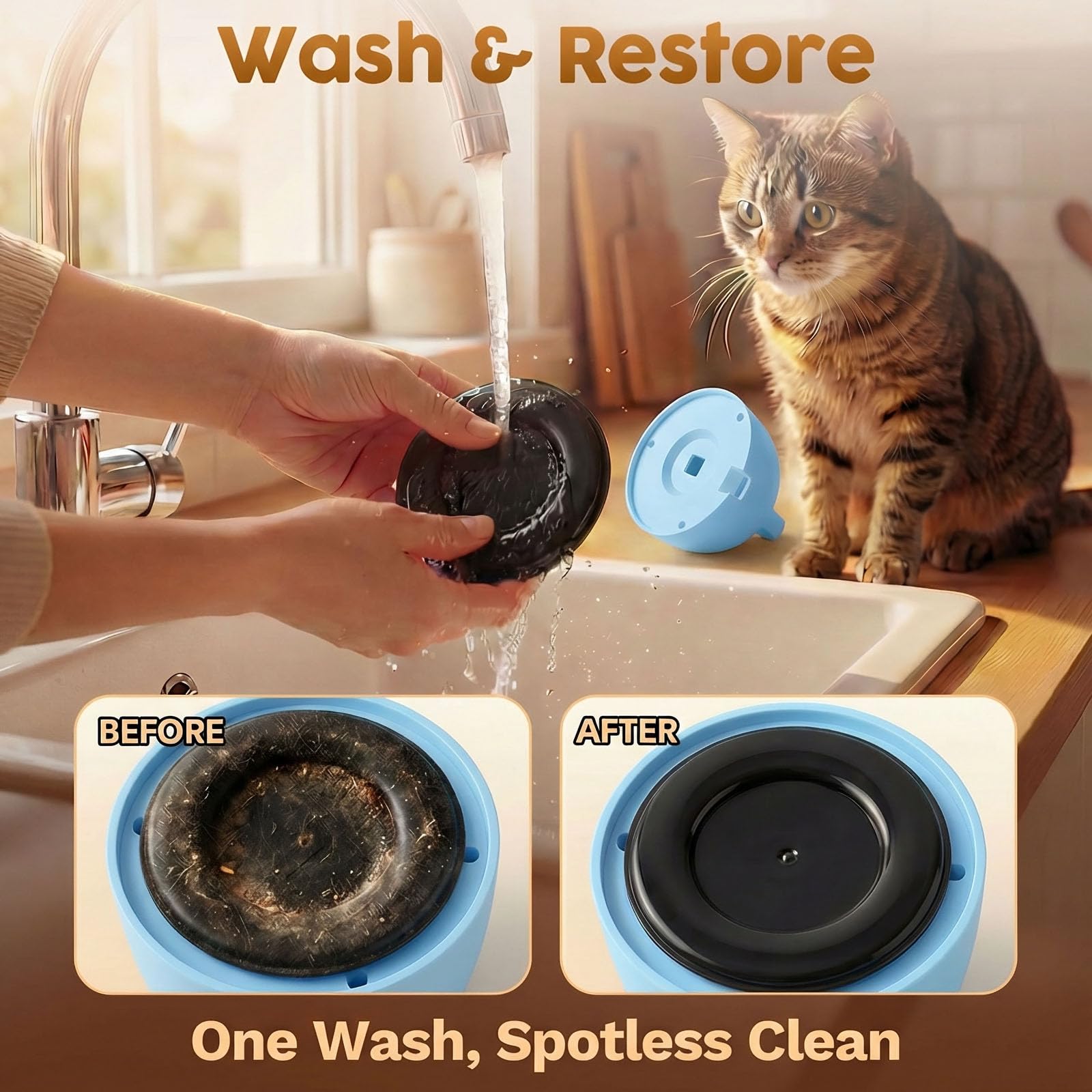 Catpick joy base con peso estable evita vuelcos durante el juego