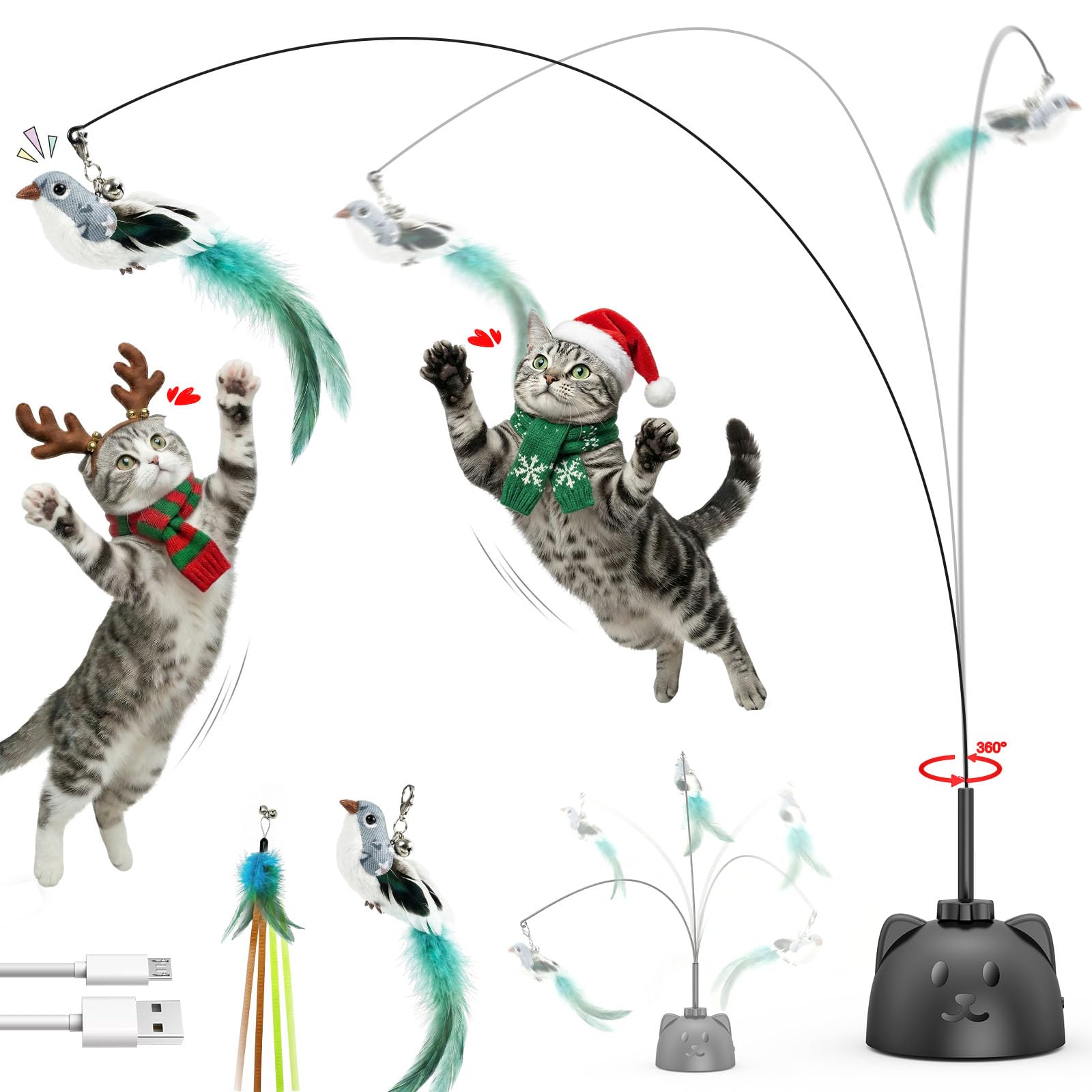 Catpick Joy: base de succión de 8 cm para juego estable en suelos lisos.