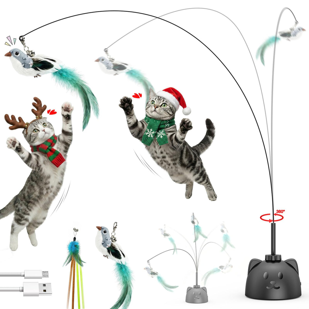 Catpick Joy: base de succión de 8 cm para juego estable en suelos lisos.