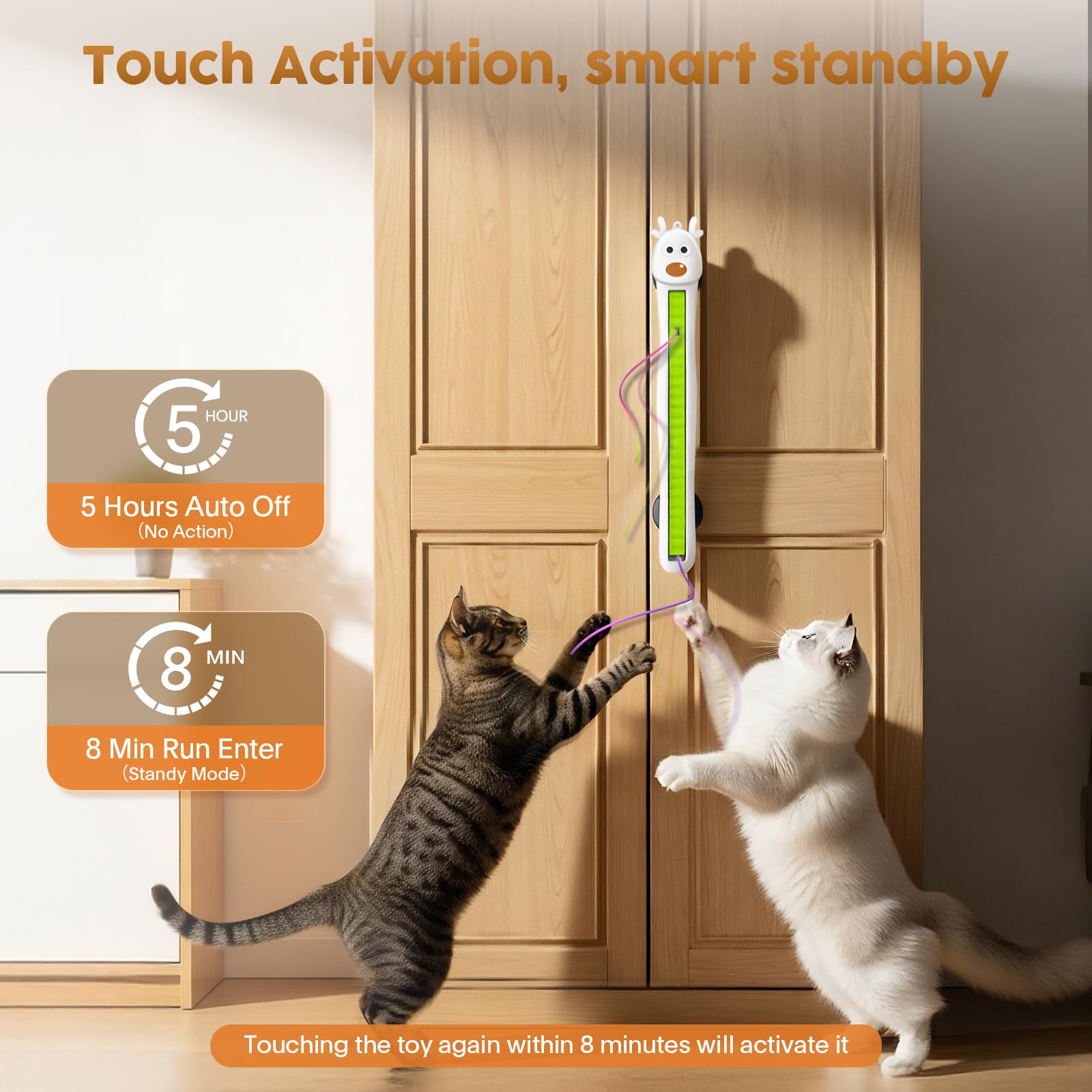 Catpick joy montaje en puerta sin herramientas ahorra espacio y facilita juego