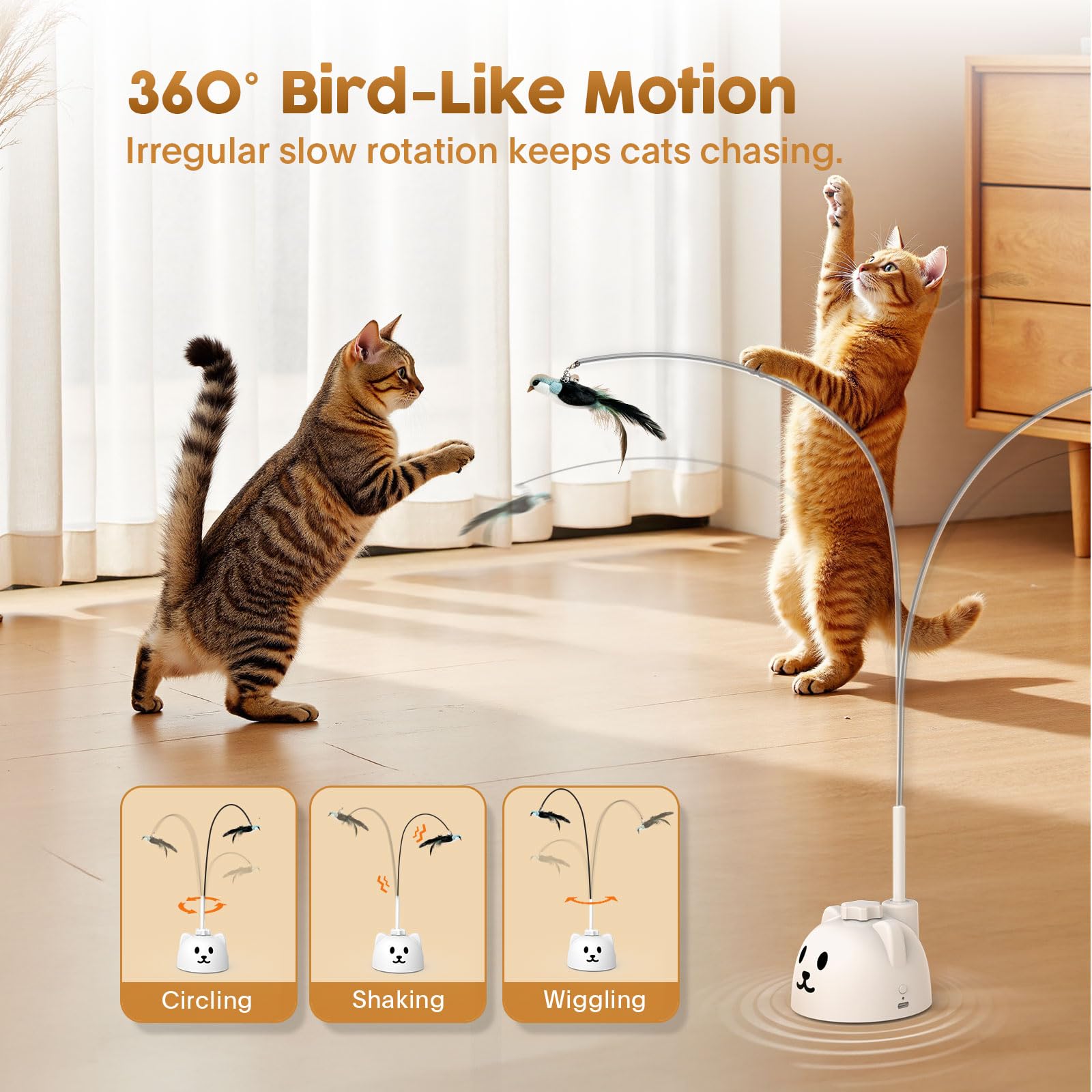 Catpick joy vara de silicona protegida para juego seguro.