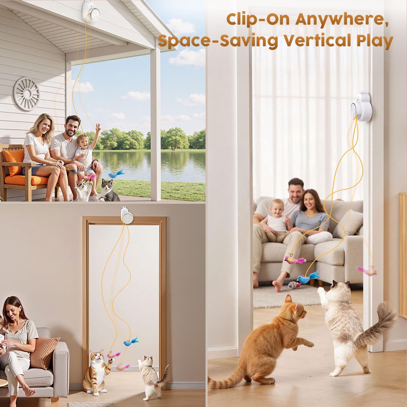 Catpick toy funcionamiento silencioso para uso diurno y nocturno sin molestias.