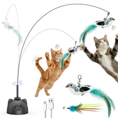 CATPICK pájaro volador: entretenimiento dinámico para gatos de interior