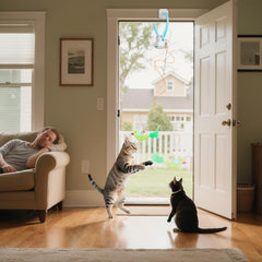 CATPICK raton con campana para gatos curiosos y activos