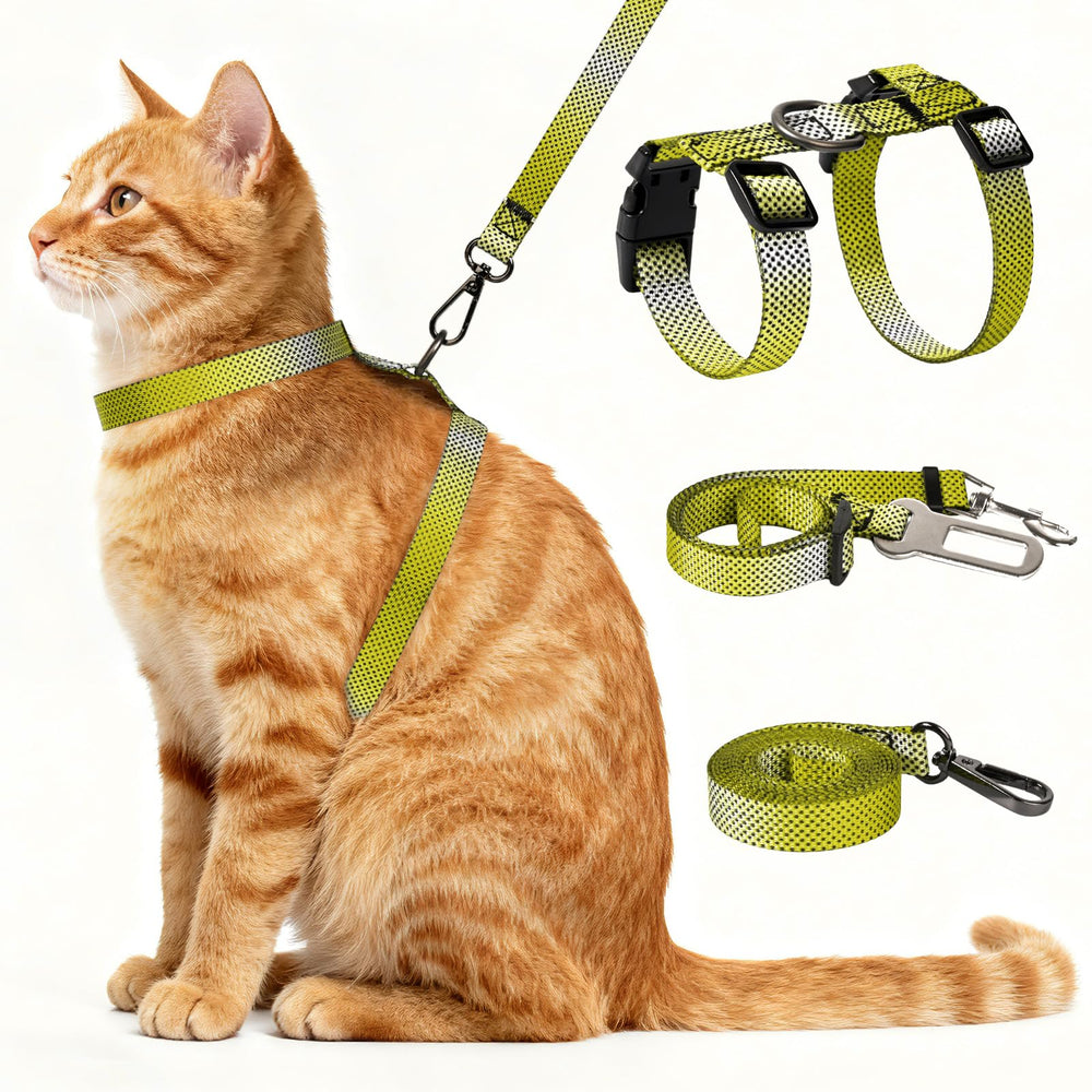 Cattooll arnés para gato anti-escape, seguro para paseos al exterior.