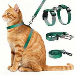 Cattooll arnés anti-escape para gato, ideal para paseos seguros al aire libre.