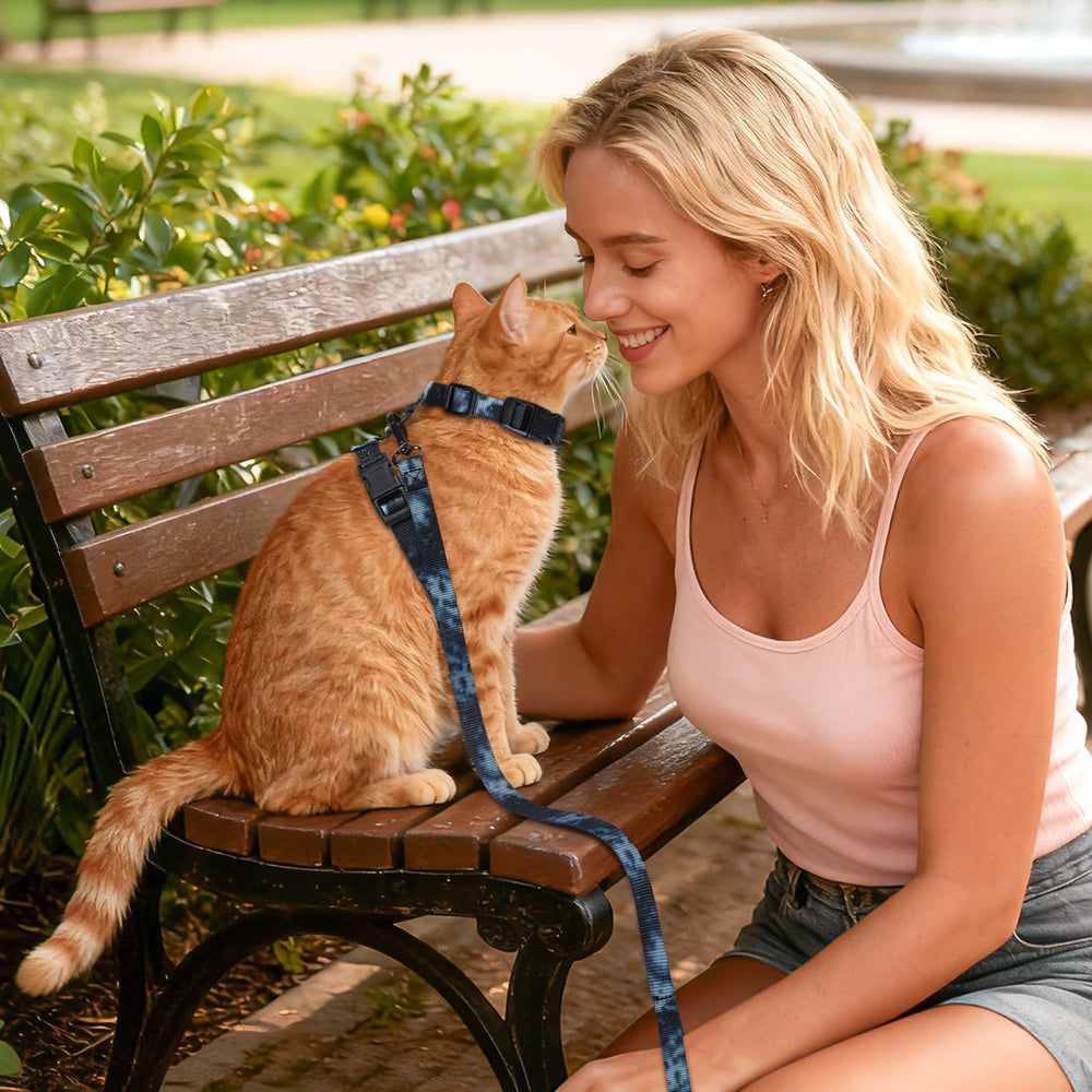 Cattooll arnés gato talla ajustable para gatos pequeños medianos y grandes