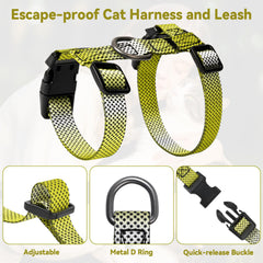 Cattooll hebilla rápida de plástico facilita ponerse y quitarse con seguridad.