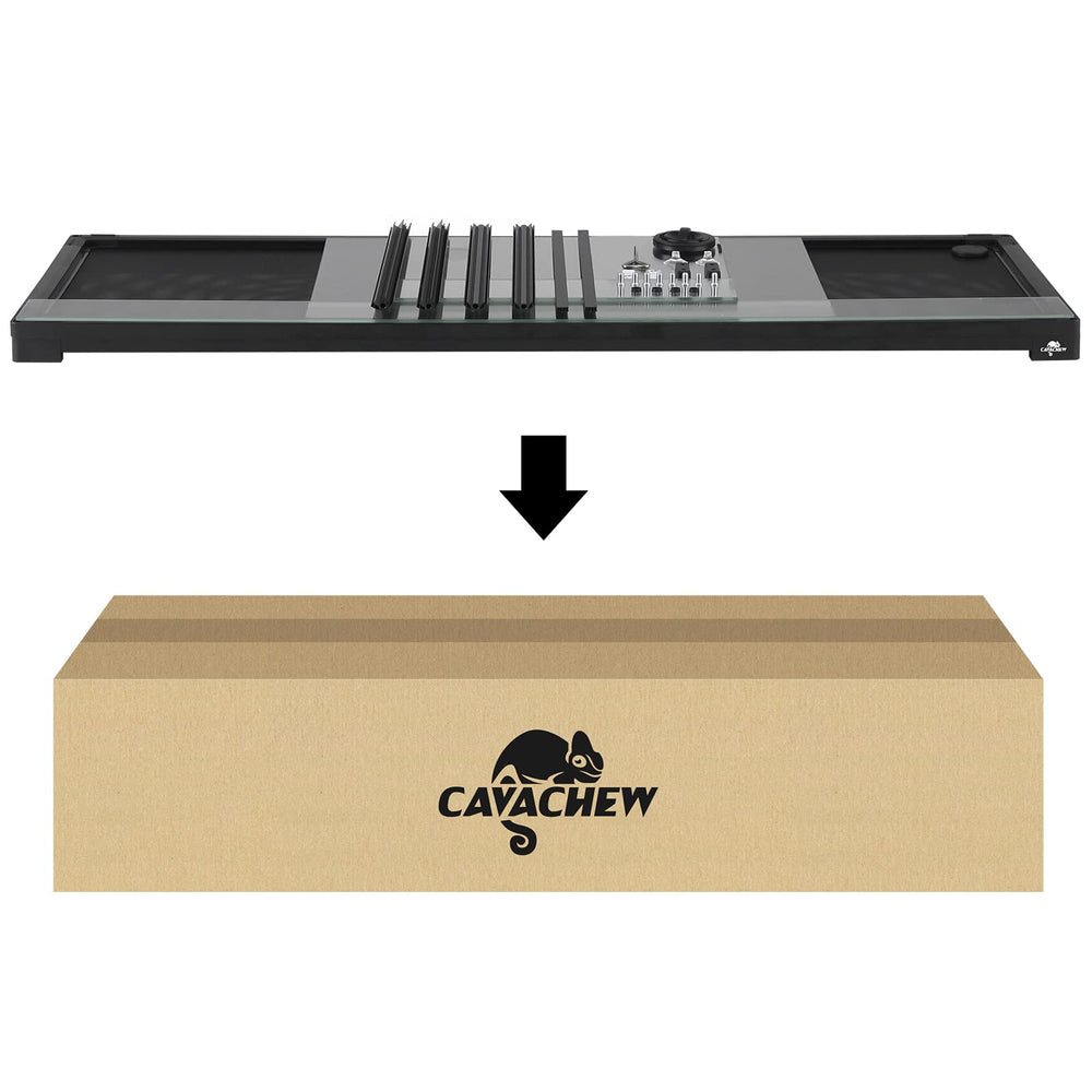 CAVACHEW 67gal terrario, orificio para humidificador para mayor humedad controlada.