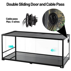 CAVACHEW 67gal terrario, sistema de ventilación para flujo de aire estable.