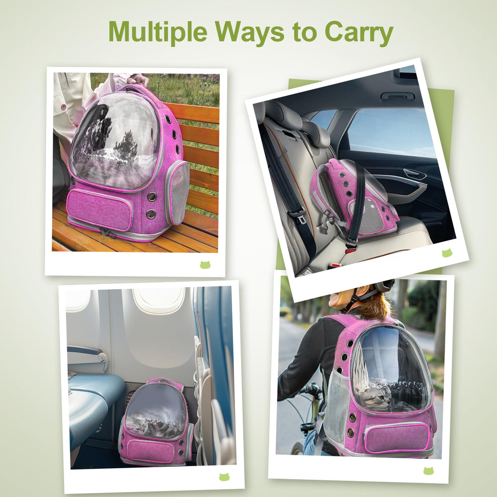 Cawypety mochila expandible, ideal para viajes y senderismo con mascotas.