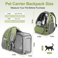 Cawypety Mochila Gato Bolsillos Laterales, espacio para golosinas y accesorios.