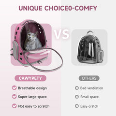Mochila Cawypety para gatos con espacio amplio para mascotas de hasta 5,5 kg.