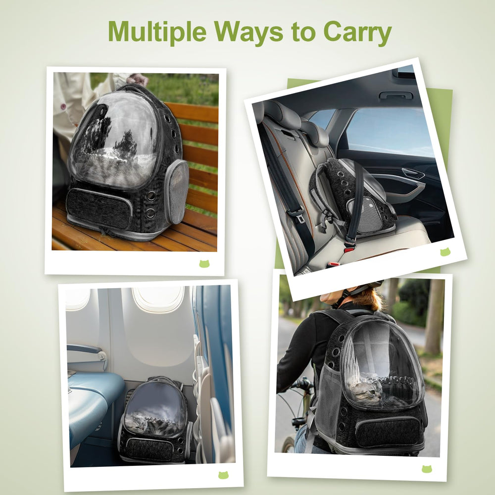 Uso diario y camping con la mochila Cawypety expandible y almacenamiento.