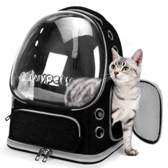 Mochila para gato Cawypety con ventana ventilada y amplio espacio para viajar