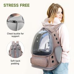 Correa de pecho en la mochila Cawypety para evitar deslizamientos.