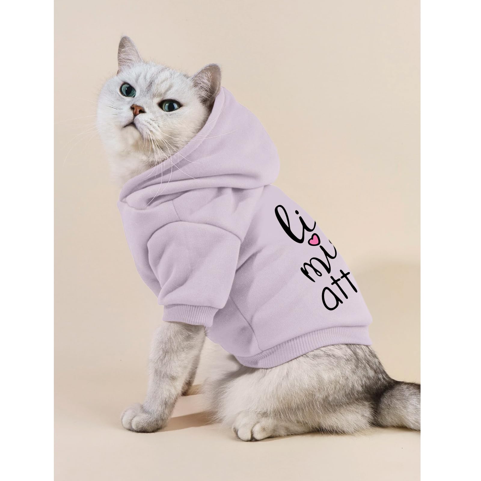Cayxatiu diseño-capucha-facil-ponerse-gato facilita vestir al felino.