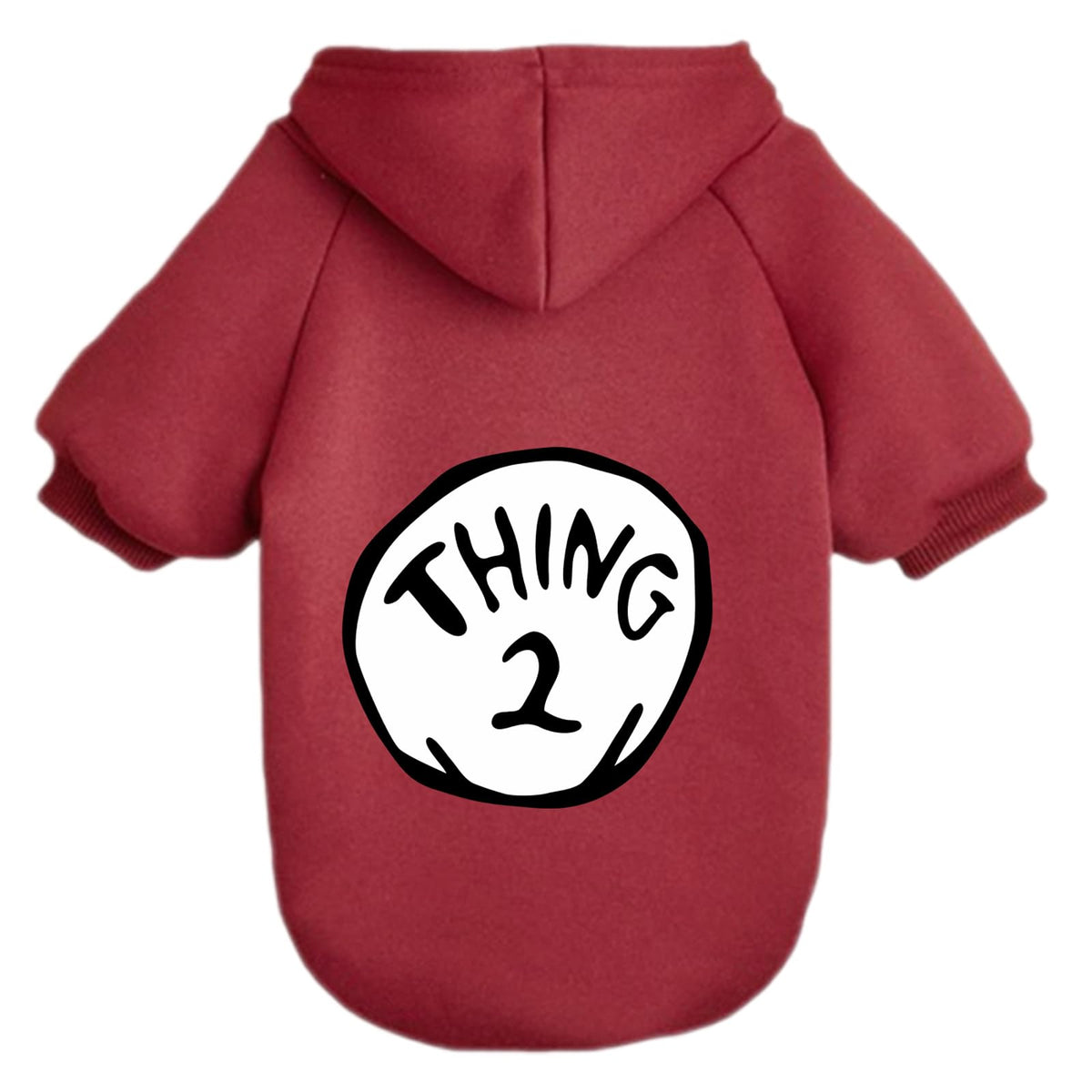 Cayxatiu hoodie para perro, vista frontal con capucha, abrigado