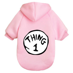 Cayxatiu sudadera para perros con capucha, frontal; diseño llamativo para paseos diarios.