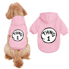 Cayxatiu sudadera para perros, impresión trasera; look distintivo para noches frescas.